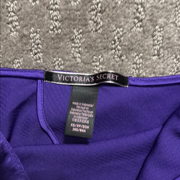 Dark Purple Silk Spaghetti Strap Blouse - Victoria Secret - Picture 2 of 8